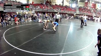 100 lbs Cons. Round 4 - Jeremiah Thompson Jr., The Best Wrestler vs Carson Bruber, MWC Wrestling Academy