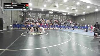 120 lbs Champ. Round 1 - Logan Pina, Roosevelt vs Brandan Chacon, St. Joseph