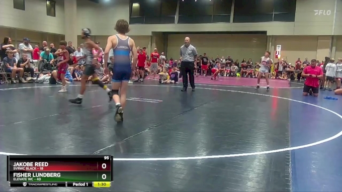 95 lbs Round 3 (8 Team) - Fisher Lundberg, Elevate WC vs Jakobe Reed ...