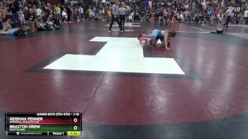 J-18 lbs Semifinal - Braxton Drew, Unattached vs Heisman Penner, Immortal Athletics WC