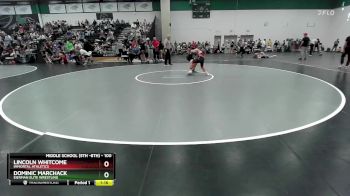 100 lbs Champ. Round 1 - Lincoln Whitcome, Immortal Athletics vs Dominic Marchack, Eierman Elite Wrestling