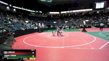 80 lbs Cons. Round 1 - Ayden Unger, LCWC3 vs Ben Jordan, LBSA