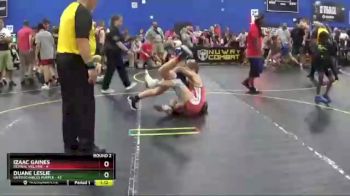 125 lbs Round 2 (6 Team) - Izaac Gaines, Revival Villains vs Duane Leslie, Untouchables Purple