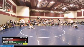 66 lbs Champ. Round 1 - Beau Balliett, Roy Wrestling Club vs Ledgen Silcox, Payson Lion Wrestling Club