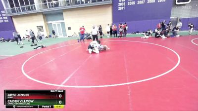 150 lbs Cons. Round 3 - Caiden Villmow, Camel Kids Wrestling vs Jayse Jensen, Iowa