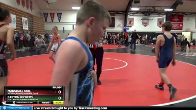 4 lbs Round 1 - Marshall Neil, West Burlington/Norte Dame vs Easton Richers, Fort Madison Wrestling Club