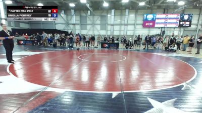 14U Girls - 105 lbs Champ. Round 1 - Payten Van Pelt, MT vs Briella Portrey, WA