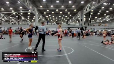 126 lbs Placement (4 Team) - Nora Bartholomew, Crown City Queens Blue vs Mallory Stetter, Central Pennies Grit