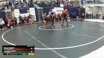 190 lbs. Quarterfinal - Kyla Finney, Jefferson City vs Jessina Smith, Tulsa Union
