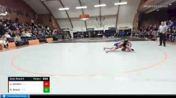 155 lbs Cons. Round 2 - Jenna Denton, Union vs Kaitlin Brock, La Grande