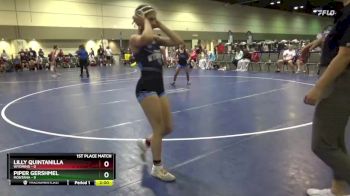 110 lbs Placement Matches (8 Team) - Lilly Quintanilla, Wyoming vs Piper Gershmel, Montana