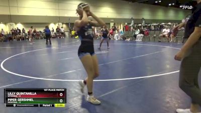 110 lbs Placement Matches (8 Team) - Lilly Quintanilla, Wyoming vs Piper Gershmel, Montana