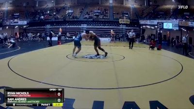 197 lbs Quarterfinal - Sam Andres, Nebraska-Kearney Unattached vs Ryan Nichols, Oklahoma Unattached