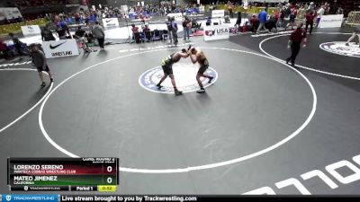 250 lbs Cons. Round 2 - Lorenzo Sereno, Manteca Cobras Wrestling Club vs Mateo Jimenez, California