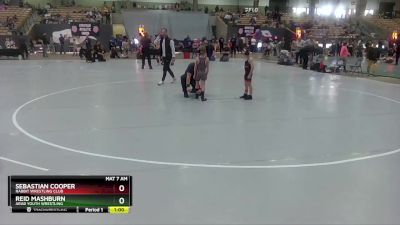 55 lbs Champ. Round 1 - Sebastian Cooper, Rabbit Wrestling Club vs Reid Mashburn, Arab Youth Wrestling