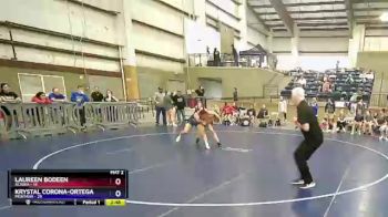 110 lbs Round 1 (10 Team) - Laureen Bodeen, Alaska vs KRYSTAL CORONA-ORTEGA, Montana