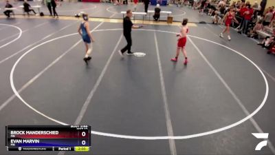 110 lbs Cons. Semi - Brock Manderschied, MN vs Evan Marvin, MN