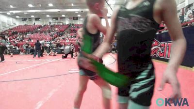 58 lbs Consolation - Bennett Grose, Ponca City Wildcat Wrestling vs Huxley Hiner, Pawnee Wrestling Club