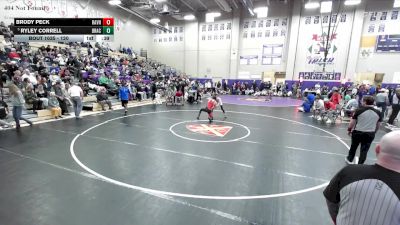 120 lbs 5th Place Match - Ryley Correll, Brentwood Aca. vs Brody Peck, Ravenwood