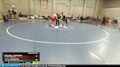 250 lbs Quarterfinal - Michael Zimmardi, Ravens Wrestling vs Titus Nienhuis, Oak Harbor Wrestling Club