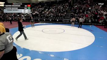 3A 157 lbs Champ. Round 1 - Saxton Stradinger, Union vs Cooper Despain, Summit Academy