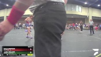 125 lbs Round 2 (6 Team) - Kyle Simpson, Dogtown vs Luke Mullins, Patriot Wrestling