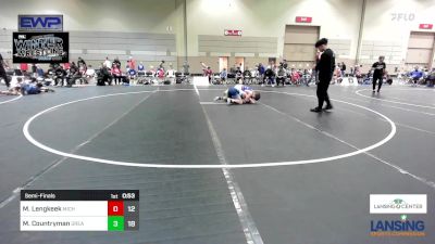 135 lbs Semifinal - Murphy Lengkeek, Michigan Premier WC - (A) vs Maxwell Countryman, Greater Heights Wrestling