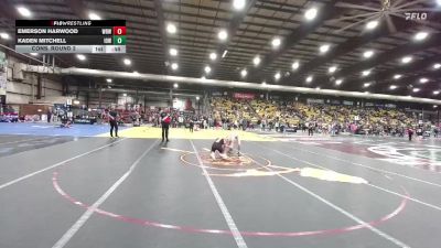 126 lbs Cons. Round 2 - Kaden Mitchell, Iowa vs Emerson Harwood, Westside Raider Wrestling