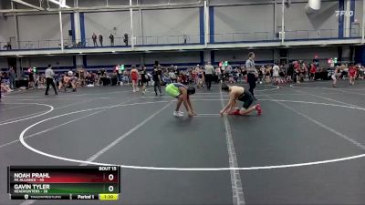 130 lbs Round 4 (8 Team) - Gavin Tyler, Headhunters vs Noah Prahl, PA Alliance