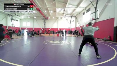 125 lbs Champ. Round 1 - Caleb Valenzuela, Arizona Christian vs Logan Robison, Menlo NWCA
