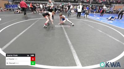 84 lbs Quarterfinal - Jaxson Fowler, Chandler Takedown Club vs Will Parcell, Piedmont