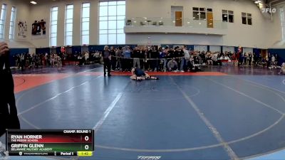 113 lbs Champ. Round 1 - Ryan Horner, The Peddie School vs Griffin Glenn, Delaware Military Academy