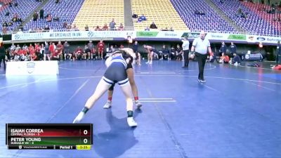 141 lbs Round 1 (8 Team) - Peter Young, Dubuque WC vs Isaiah Correa, Central Florida