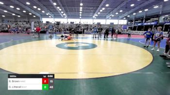 180 lbs Quarterfinal - Brady Brown, All American Wrestling Club vs Dawson Litterall, Team Shutt Bowman