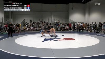 Senior Women Freestyle FS - 50 lbs Champ. Round 1 - Kaelani Shufeldt, Cardinal WC vs Kayla McKinley-Johnson, Menlo Wrestling Club
