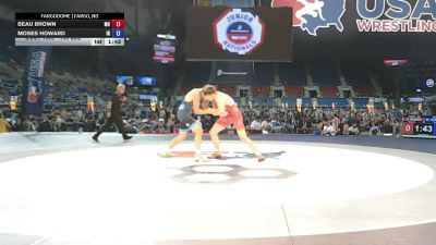 165 lbs Cons. Rd Of 32 - Beau Brown, Missouri vs Moses Howard, Indiana