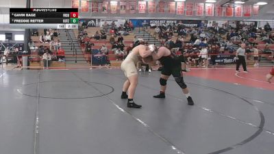 285 lbs Quarterfinal - Freddie Retter, Kutztown vs Gavin Bage, Frostburg State