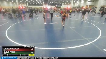 67 lbs Champ. Round 3 - Jackson Beckley, OK vs Lucas Parish, MN