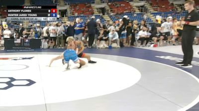 132 lbs Cons. Sub-rd Of 32 - Anthony Flores, Idaho vs Hunter Jared Young, Utah