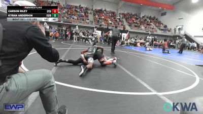 110 lbs Consi Of 8 #2 - Carson Riley, Sperry Wrestling Club vs Kyran Anderson, Fort Gibson Youth Wrestling