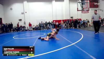 92 lbs Cons. Semi - Kam Fuller, Peru vs Christian Yunker, Carmel USA Wrestling