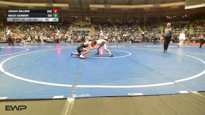 108 lbs Consi Of 16 #2 - Josiah Zellers, Open Mats vs Mack Karmon, Burnett Trained Wrestling