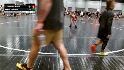 105 lbs Champ. Round 1 - Greyson Wilde, The Colosseum Training Center vs Rhett **Morris, Blackman Wrestling Club