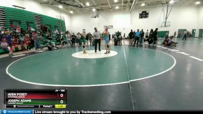 106 lbs Cons. Round 2 - Aven Posey, Wyoming Indian vs Joseph Adams, Lander Valley