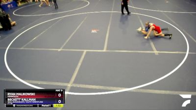 63 lbs Cons. Semi - Ryan Malikowski, Minnesota vs Beckett Kallman, WAA (Woodbury) Youth Wrestling Club