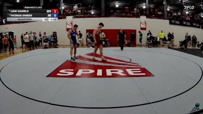 97 kg Quarters - Liam Daniels, Arkansas Regional Training Center vs Thomas Dineen, Jackrabbit Wrestling Club