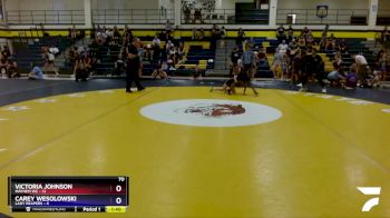 70 lbs Round 2 (6 Team) - Victoria Johnson, Mayhem WC vs Carey Wesolowski, Lady Reapers