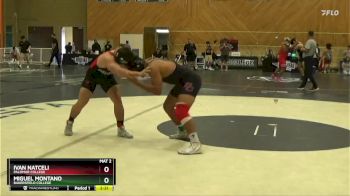 184 lbs 1st Place Match - Miguel Montano, Bakersfield College vs Ivan Natceli, Palomar College