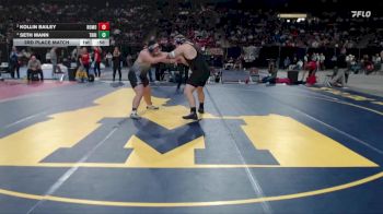 6A 285 lbs 3rd Place Match - Seth Mann, Thunder Ridge vs Kollin Bailey, Rocky Mountain