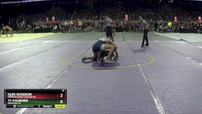 D3-138 lbs Cons. Round 2 - Ty Fournier, Freeland HS vs Alex Goodson, Meridian Early College HS